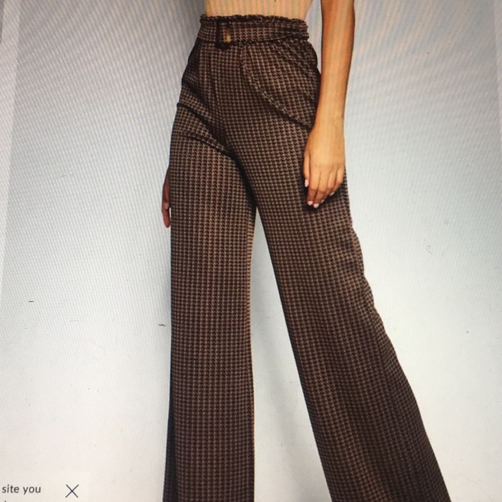 Boohoo Tall Dogtootg Buckle Detail Pants